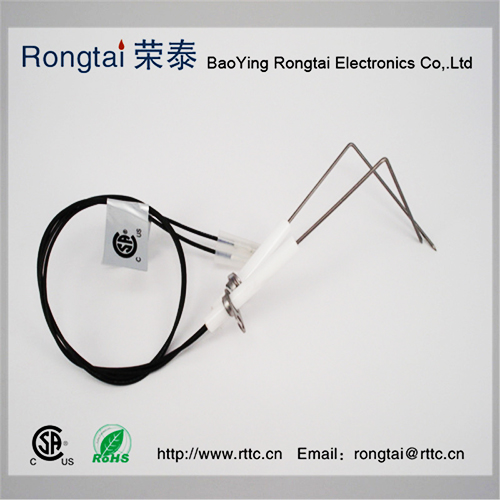 Ceramic ignition electrode series of gas barbecue stove
